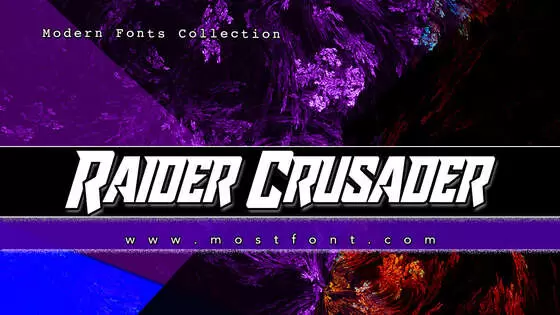 Typographic Design of Raider-Crusader