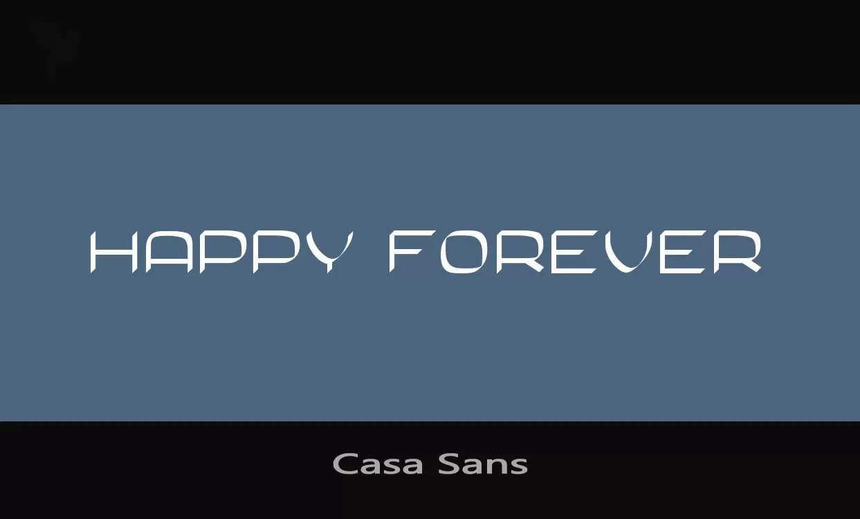 「Casa-Sans」字体效果图