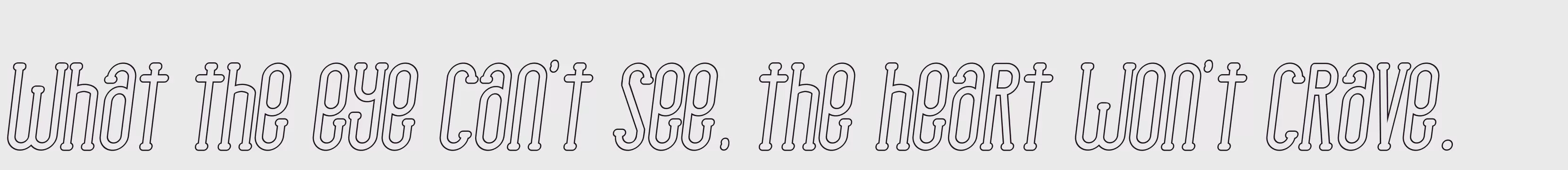 「serif italic outline」字体效果图