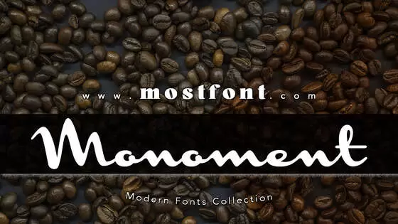 「Monoment」字体排版样式