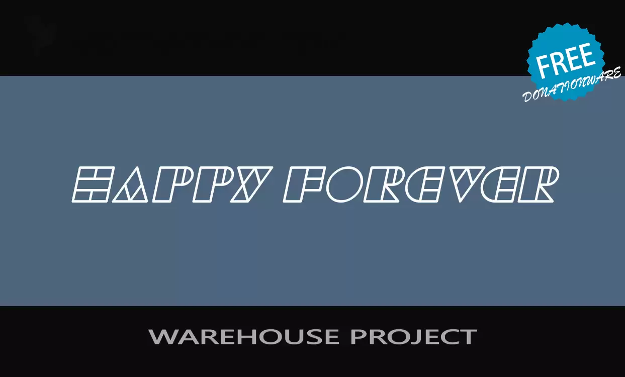 「WAREHOUSE-PROJECT」字体效果图