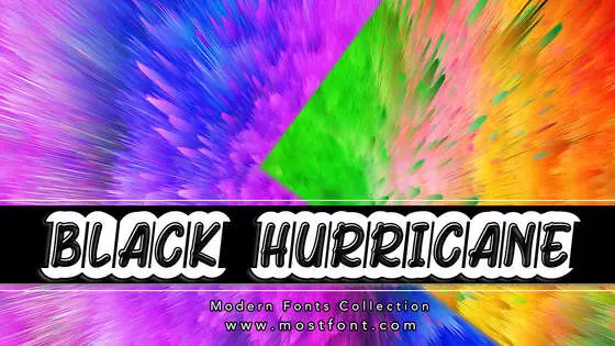 Typographic Design of Black-Hurricane