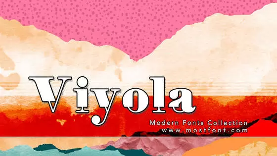 「Viyola」字体排版图片