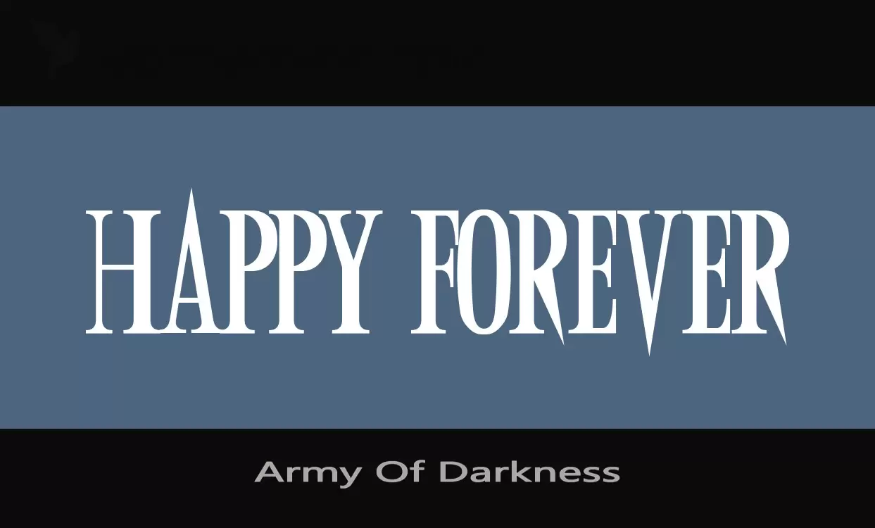 「Army-Of-Darkness」字体效果图