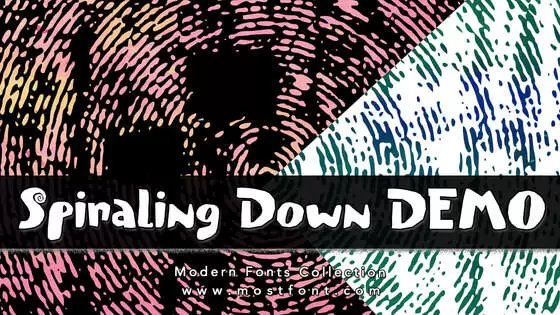 「Spiraling-Down-DEMO」字体排版图片