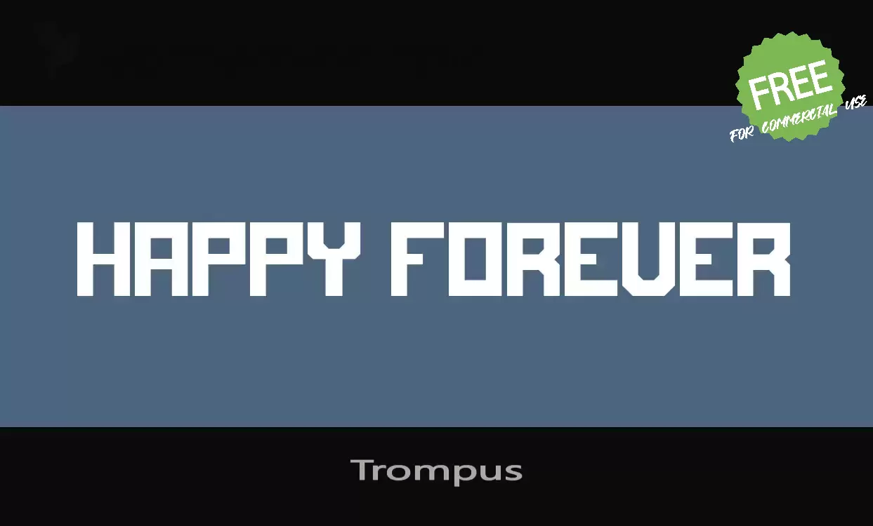 「Trompus」字体效果图