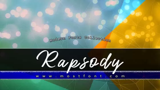 Typographic Design of Rapsody