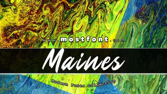 Typographic Design of Maines