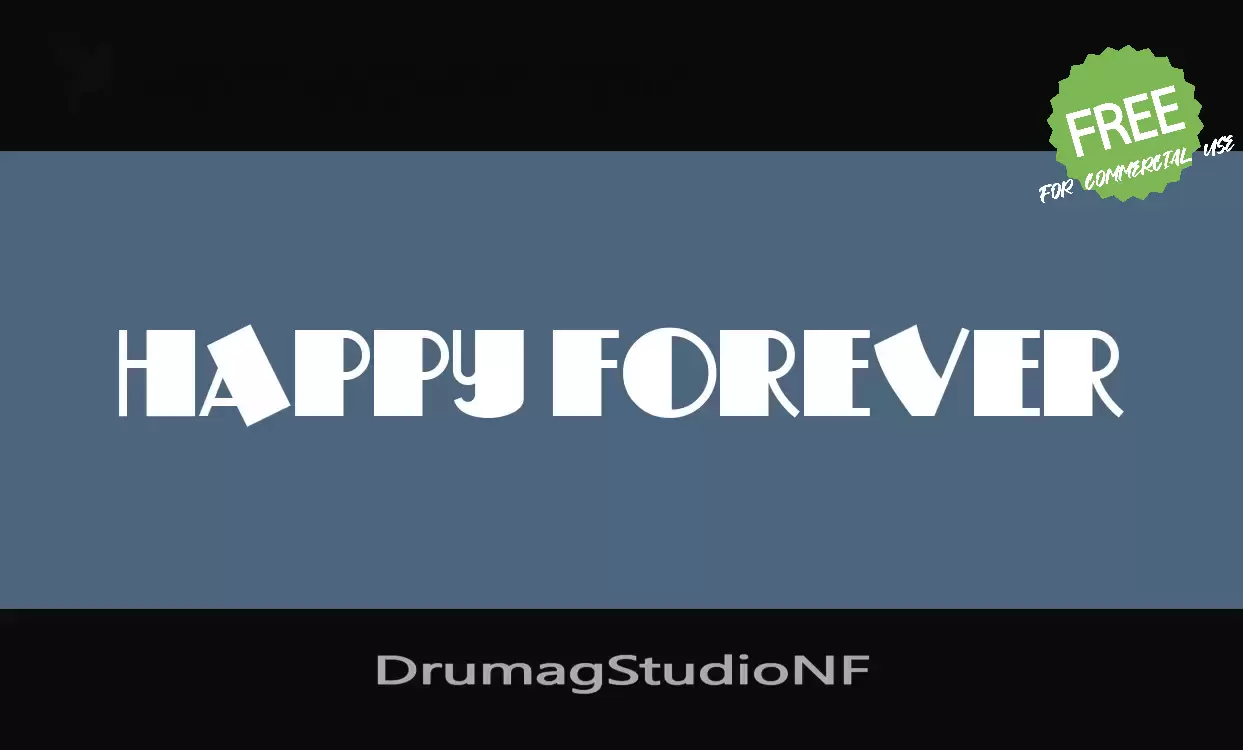 「DrumagStudioNF」字体效果图