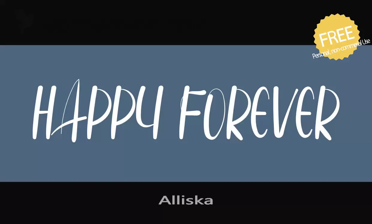 「Alliska」字体效果图
