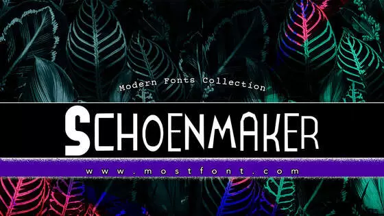Typographic Design of Schoenmaker