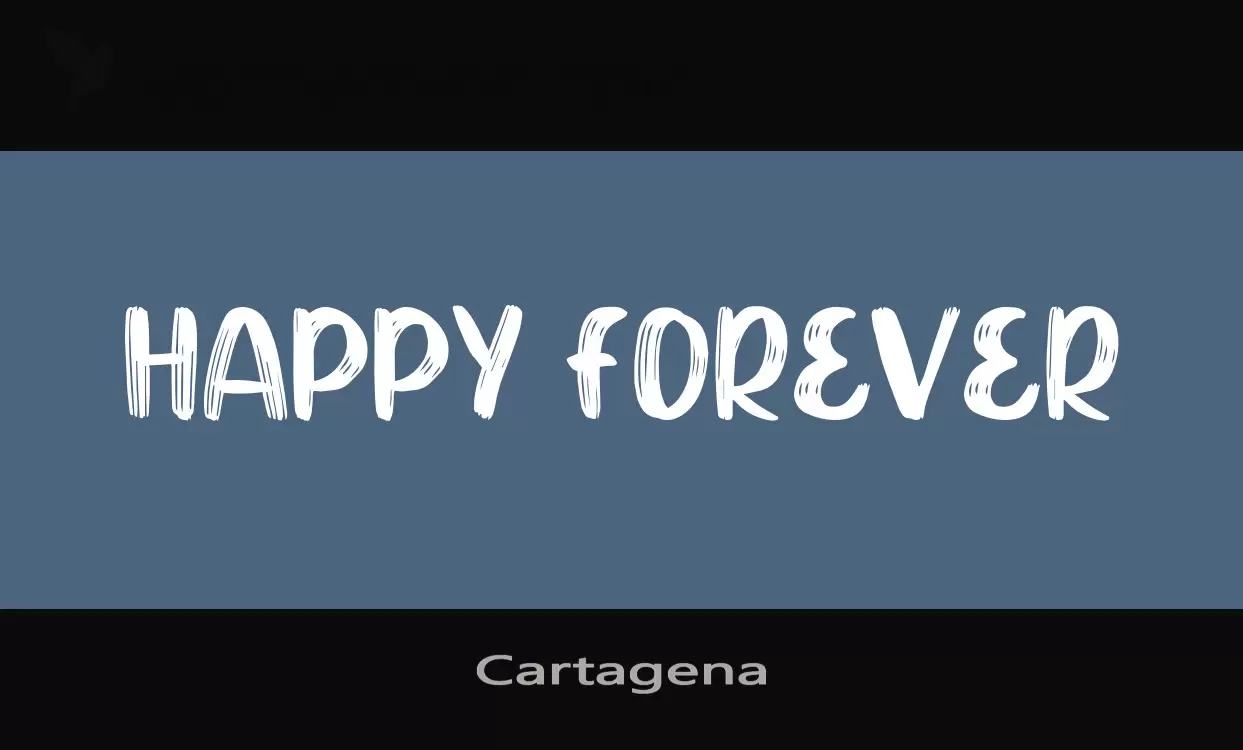 「Cartagena」字体效果图