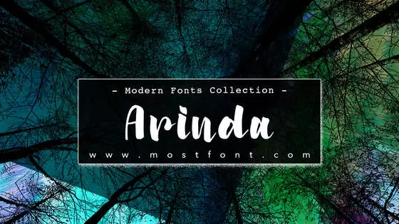 「Arinda」字体排版图片
