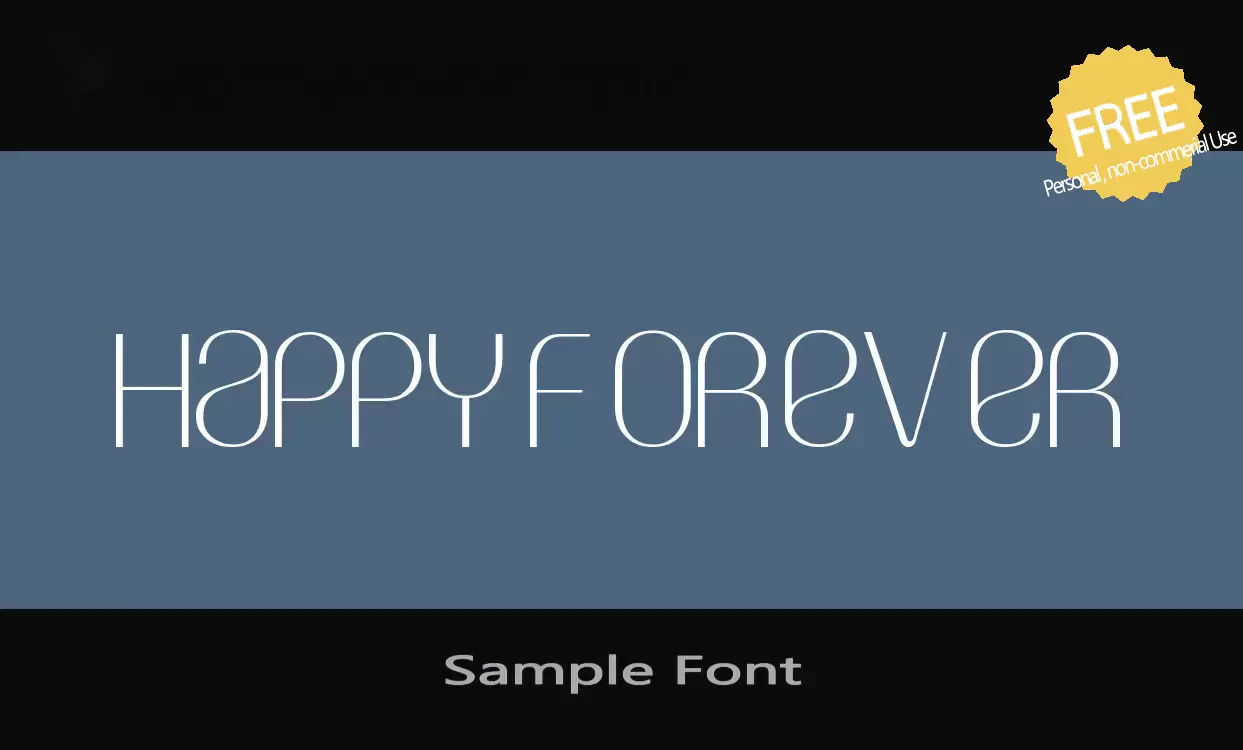 Font Sample of Sample-Font