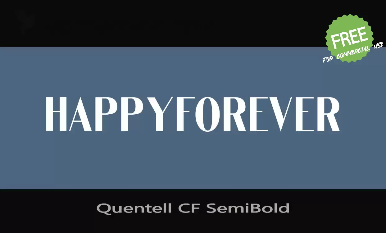 Sample of Quentell-CF-SemiBold