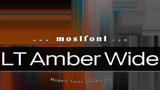 Typographic Design of LT-Amber-Wide