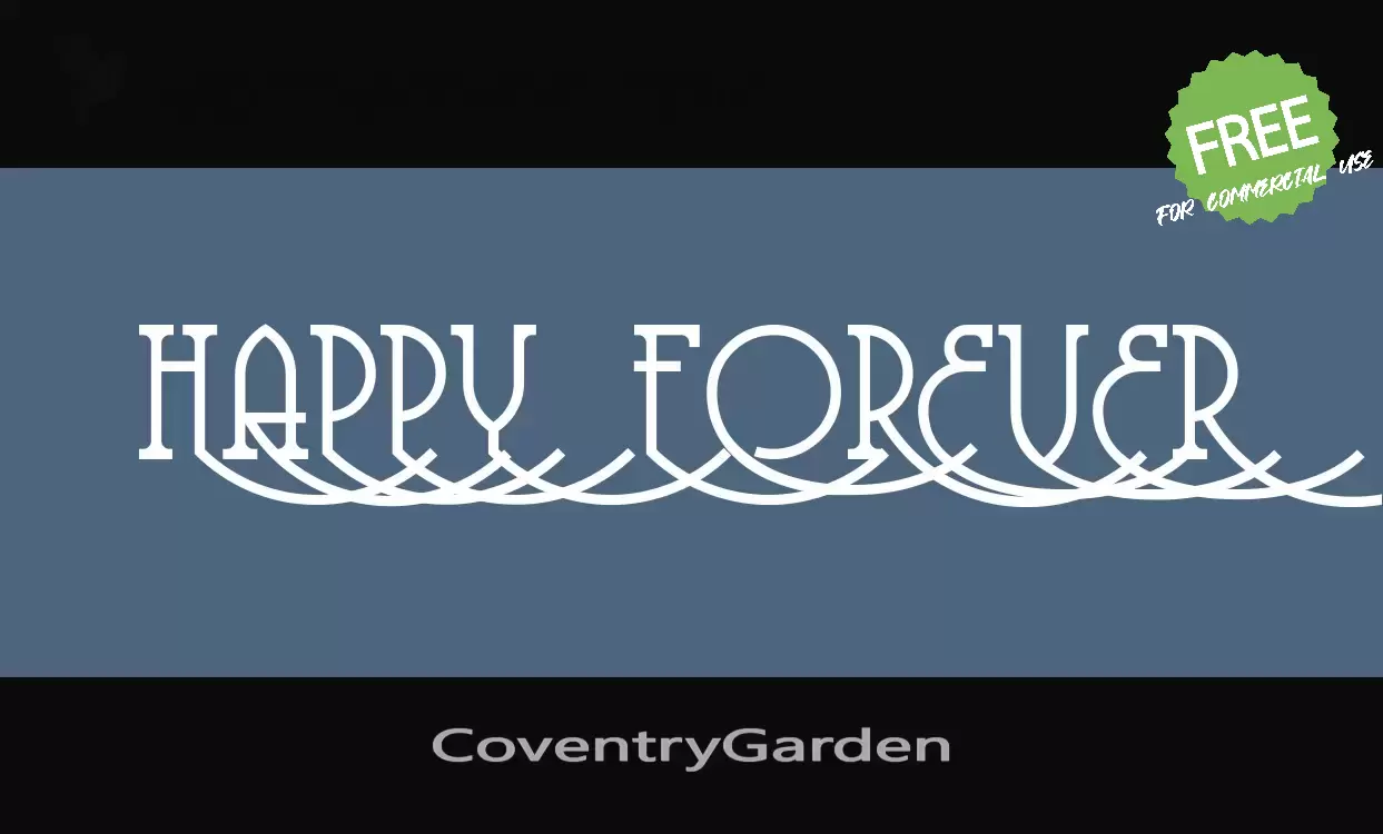 「CoventryGarden」字体效果图