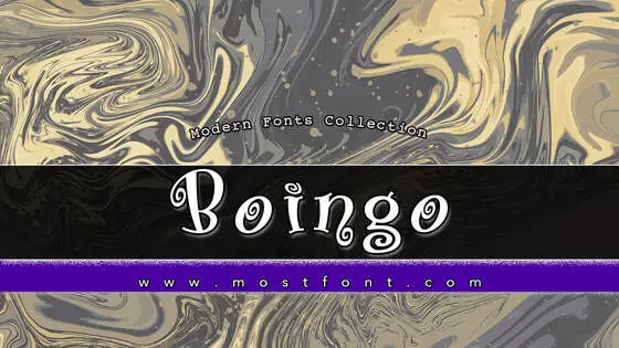 Typographic Design of Boingo