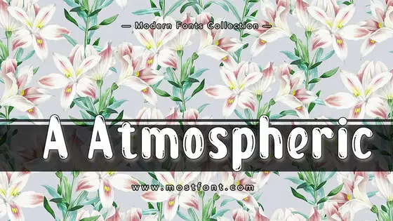 Typographic Design of A-Atmospheric