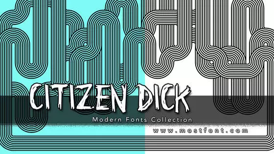 「Citizen-Dick」字体排版样式