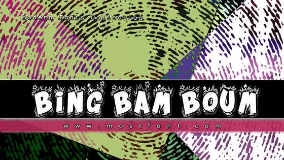 「Bing-Bam-Boum」字体排版图片