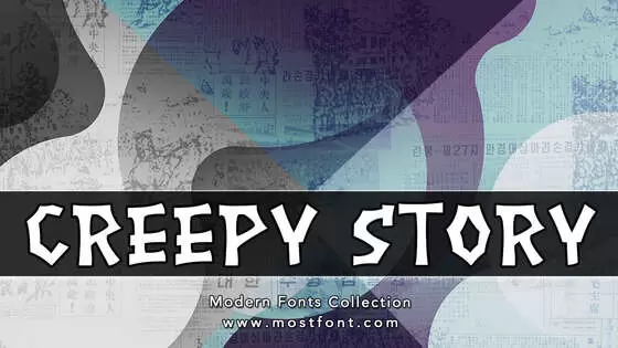 「Creepy-Story」字体排版图片