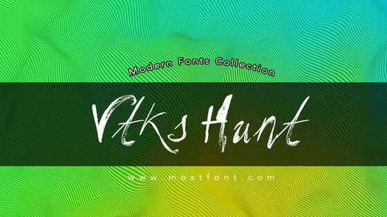 「Vtks-Hunt」字体排版图片