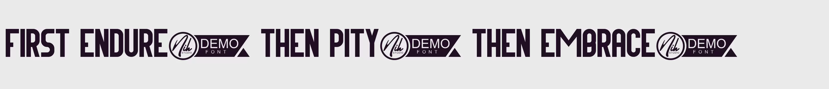 「HouzeDemoRegular」字体效果图
