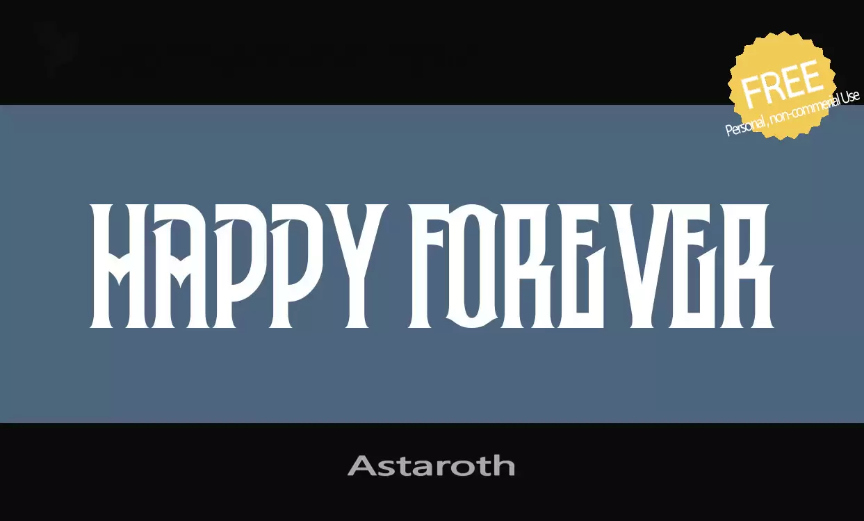 「Astaroth」字体效果图