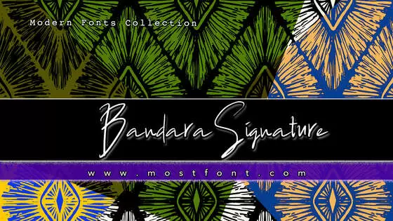 Typographic Design of BandaraSignature