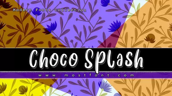 Typographic Design of Choco-Splash