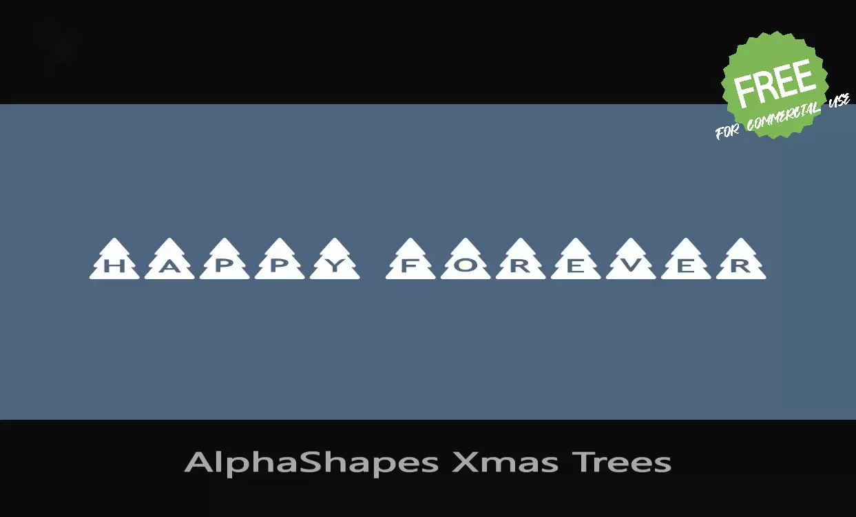 Sample of AlphaShapes-Xmas-Trees