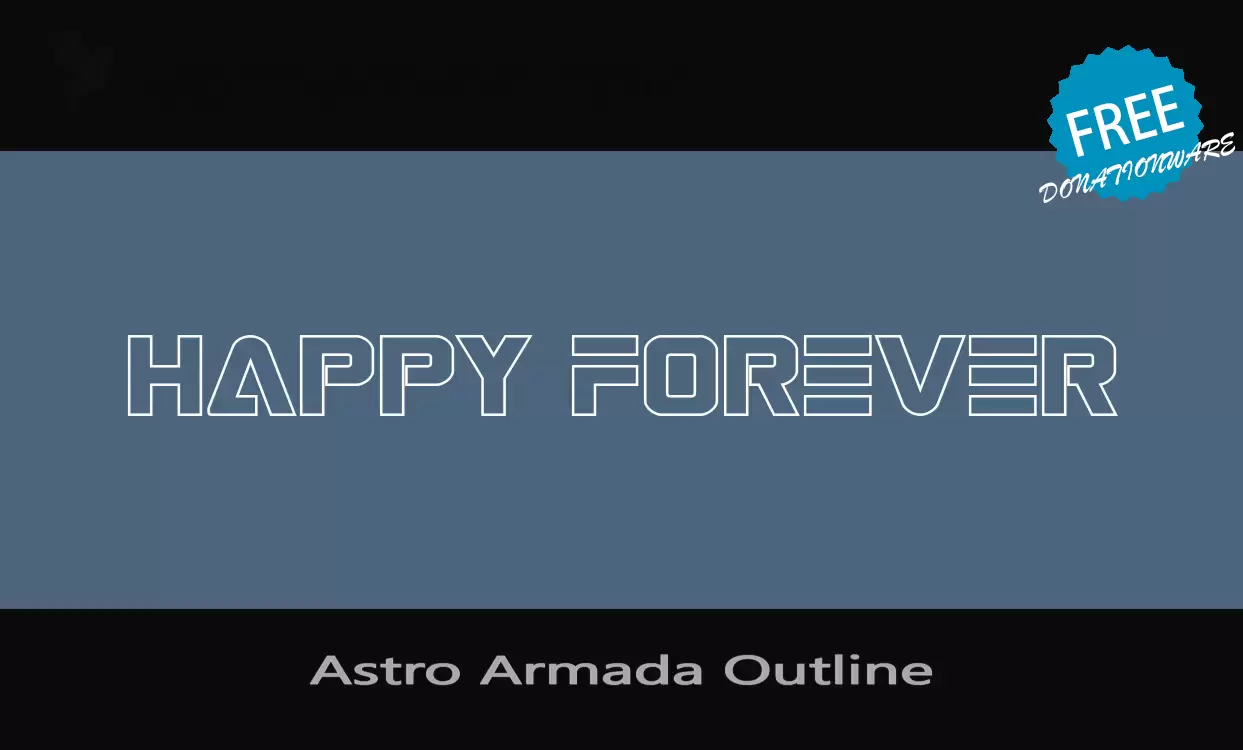 「Astro-Armada-Outline」字体效果图