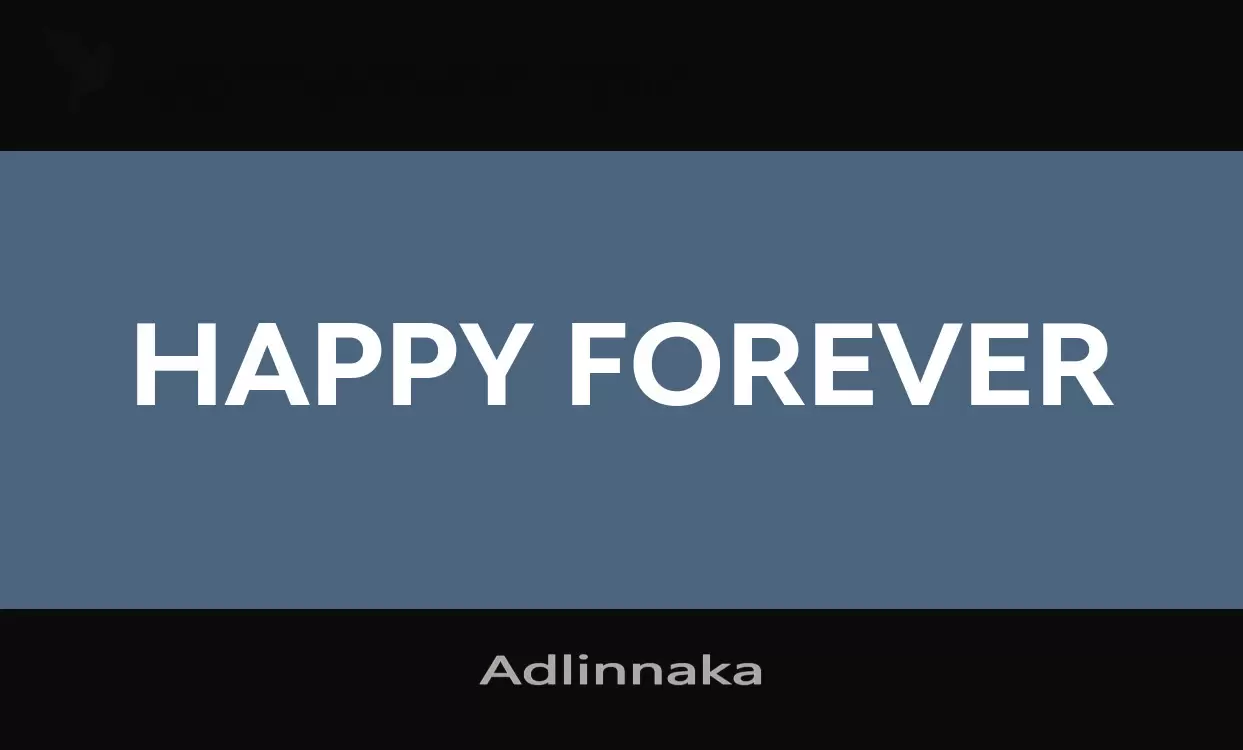 「Adlinnaka」字体效果图
