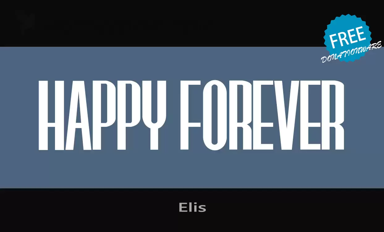 Font Sample of Elis
