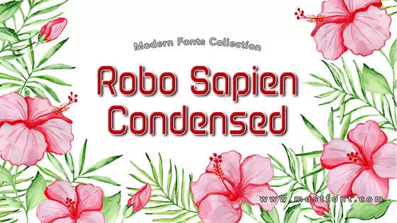 「Robo-Sapien-Condensed」字体排版样式