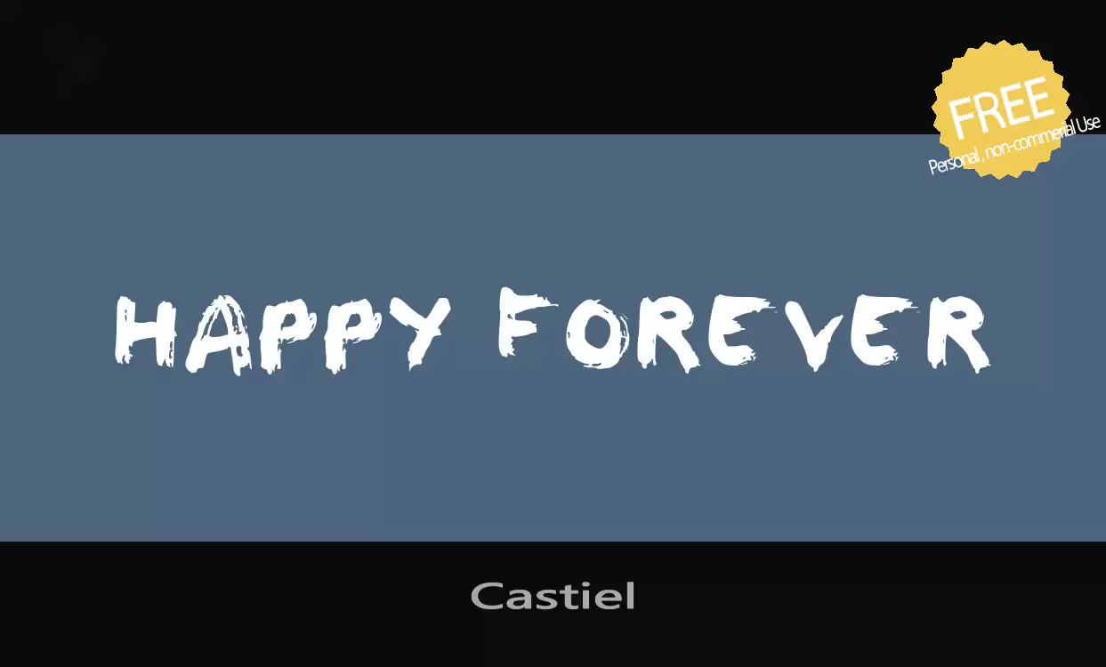 「Castiel」字体效果图