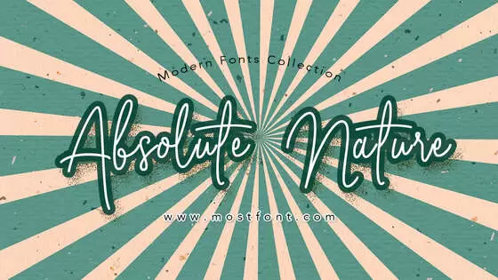 「Absolute-Nature」字体排版样式