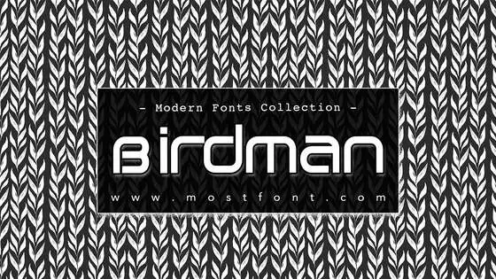 「Birdman」字体排版图片
