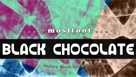 「Black-Chocolate」字体排版图片