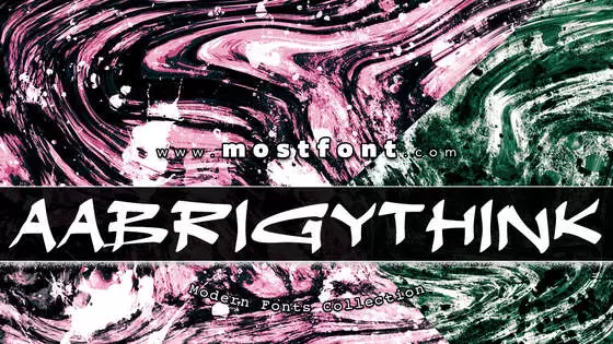 Typographic Design of AAbrigyThink