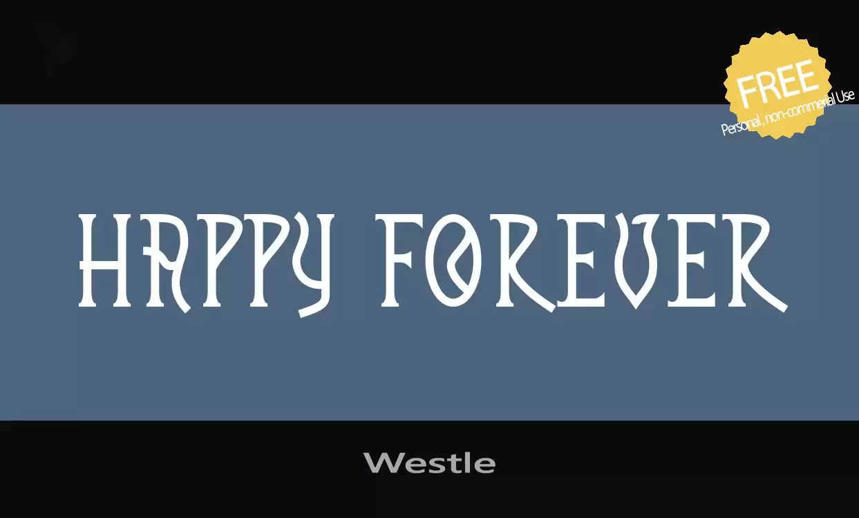 「Westle」字体效果图