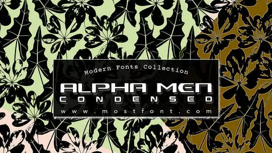 「Alpha-Men-Condensed」字体排版图片
