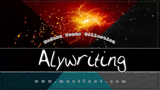 Typographic Design of Alywriting