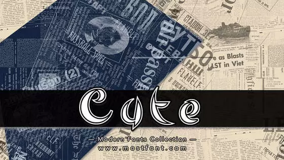 Typographic Design of Cute