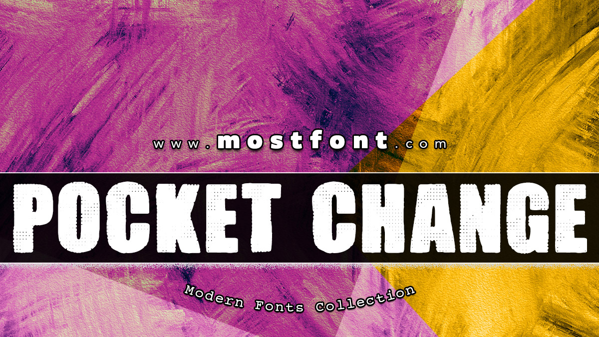 Pocket Change Font by Woodcutter