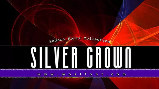 「SILVER-CROWN」字体排版样式