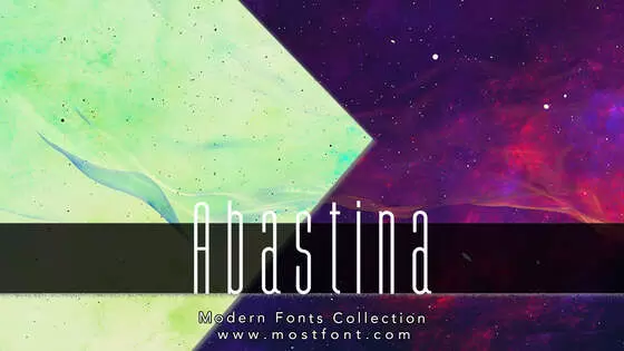 Typographic Design of Abastina