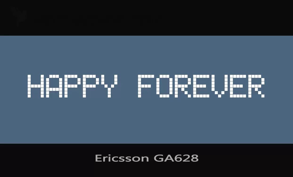 「Ericsson-GA628」字体效果图