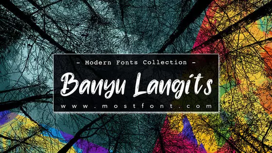 Typographic Design of Banyu-Langits